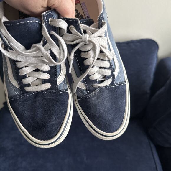 Vans Old Skool PopCush Navy White Men’s 10 US Skate Shoes Minimal Wear Blue - Picture 16 of 16